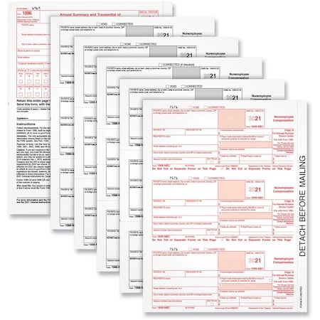 Tops 5Pt Frm, 1099-Nec, 50 St/Pk TOP22993NEC